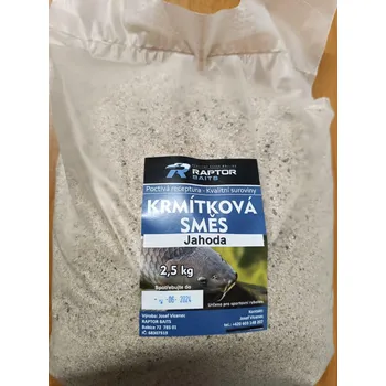 Návnadová surovina Raptor Baits Krmítková směs – Jahoda 2,5kg