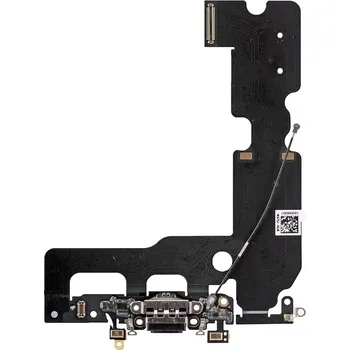 iPhone 7 Plus - Černý nabíjecí konektor + flex kabel s mikrofonem