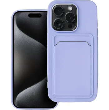 Náhradní kryt pro mobilní telefon Kryt Card Case iPhone 15 Pro Violet
