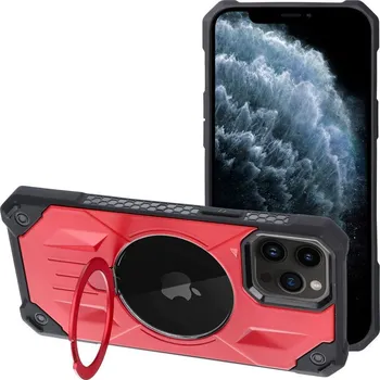 Náhradní kryt pro mobilní telefon Kryt Armor Mag Cover s Magsafe iPhone 11 Pro Max červený