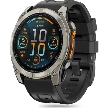 Řemínek na hodinky Řemínek Tech-Protect Silicone Garmin Fenix 5 / 6 / 6 Pro / 7 / 8 (47 mm) / E black