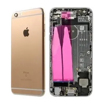 Náhradní kryt pro mobilní telefon iPhone 6S Plus - Zadní housing s předinstalovanými díly (Champagne Gold)