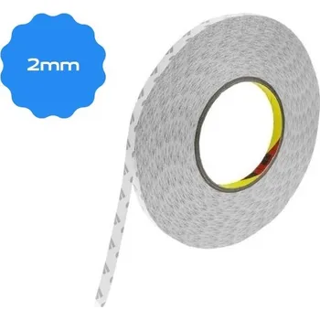 Lepicí páska 3M - oboustranná lepicí páska - 2 mm x 50 m (průhledná)