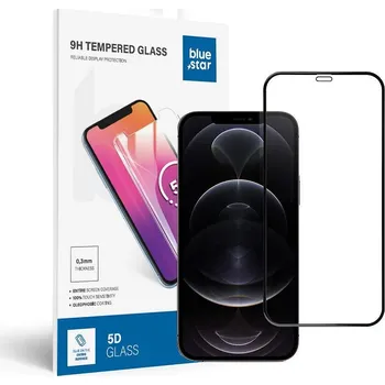 Náhradní kryt pro mobilní telefon Ochranné tvrzené sklo - Apple iPhone 12 Pro Max 5D Full Cover black