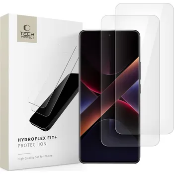 Hydrogelová fólie Tech-Protect Hydroflex Film Fit+ 2-Pack Xiaomi Redmi Note 14 Pro 5G / 14 Pro+ Plus 5G / Poco X7 5G Clear