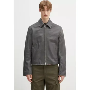 Dámská casual bunda Kožená bunda Kenzo šedá barva, přechodná, FF55LB1440AB.96, XL, 90X