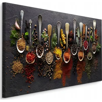 Obraz OBRAZ NA PLÁTNĚ DO KUCHYNĚ KOŘENÍ MODERNÍ OBRAZ NA ZEĎ 70x50