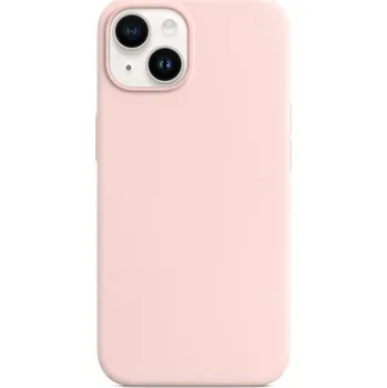 Náhradní kryt pro mobilní telefon engaroGuard iPhone 14 Silicone Case with MagSafe - Chalk Pink design (růžový)