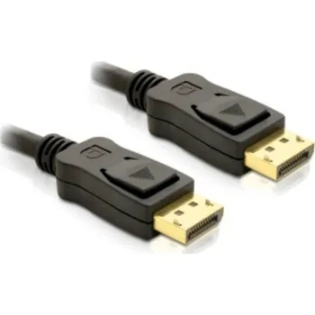 Počítačové příslušenství Delock DisplayPort kabel Konektor DisplayPort 2 m černá 82585 4K UHD, kroucený , pozlacené kontakty, třížilový stíněný K