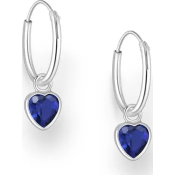 Náušnice Stříbrné náušnice Ellie MODRÉ
