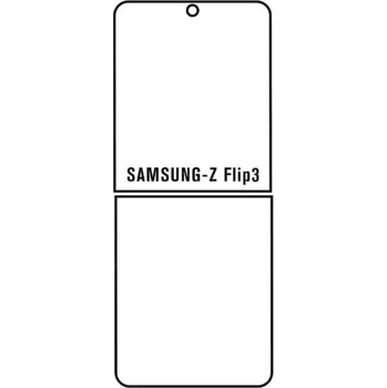 engaroGuard Hydrogel - ochranná fólie - Samsung Galaxy Z Flip 3 5G průsvitná nepoužívám kryt = folie na celý displej 1 kus s výřezem přední kamery