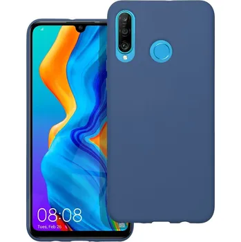 Náhradní kryt pro mobilní telefon Kryt Forcell SILICONE LITE Case Huawei P30 Lite modrý