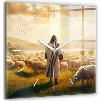 Hodiny Nástěnné hodiny SacroArte, odstíny žluté, 60 cm