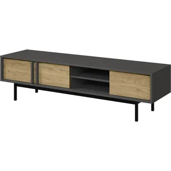 Televizní stolek Jurek Meble RTV stolek Alsy 9 Zvolte barevné provedení: antracit/olejovaný dub