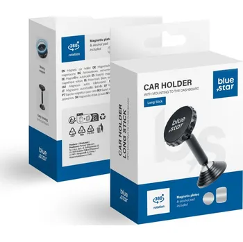 Držák do auta Blue Star Magnetic Car Holder Dashboard Dlouhá tyč black