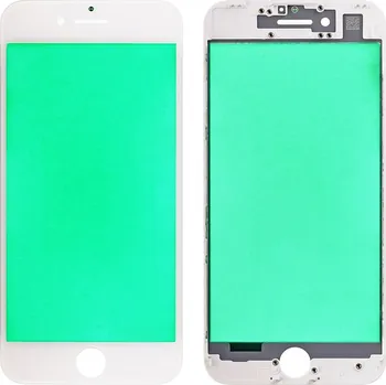 Náhradní kryt pro mobilní telefon Oleofobní náhradní bílé přední sklo s rámem na iPhone 7