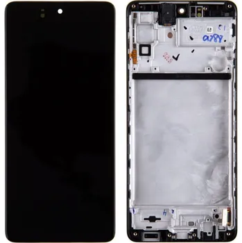 Displej + dotykové sklo - Samsung Galaxy M51 (small size OLED) s rámem