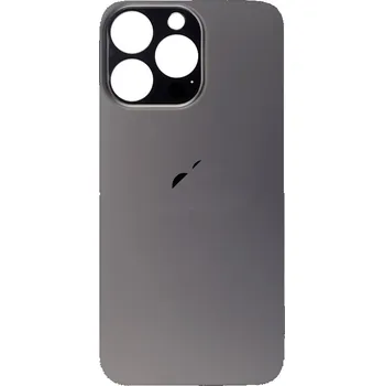 Náhradní díl pro mobilní telefon Apple iPhone 13 Pro Max - zadní sklo krytu se zvětšeným otvorem na kameru (Graphite)