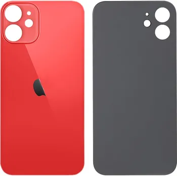 Náhradní díl pro mobilní telefon Apple iPhone 12 Mini - zadní sklo krytu se zvětšeným otvorem na kameru (PRODUCT)RED™