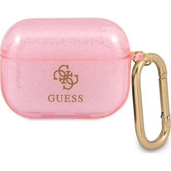 Náhradní díl pro mobilní telefon Kryt Guess Case Apple AirPods Pro Guapucg4Gp (Glitter Collection) Pink