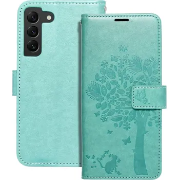 Náhradní kryt pro mobilní telefon Kryt Forcell MEZZO Book Samsung Galaxy S22 (zelený strom)