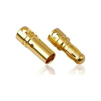 RC vybavení 3,5mm zlatý konektor (pár)