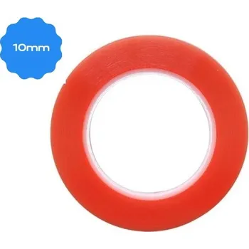 Lepicí páska Magic red - oboustranná lepicí páska - 10 mm x 25 m (průhledný)