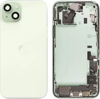 Náhradní kryt pro mobilní telefon Apple iPhone 15 - Zadní housing s předinstalovanými díly (Green)