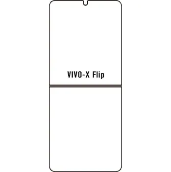 engaroGuard Hydrogel - ochranná fólie - Vivo X Flip (rozdělená) průsvitná nepoužívám kryt = folie na celý displej 1 kus s výřezem přední kamery