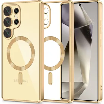 Náhradní kryt pro mobilní telefon Kryt Tech-Protect Magflex Magsafe Samsung Galaxy S25 Ultra Shiny gold