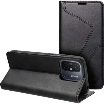 Náhradní kryt pro mobilní telefon Kryt RFID Blokátor Forcell F-Protect RFID Blokátor Book Xiaomi Redmi 12C black