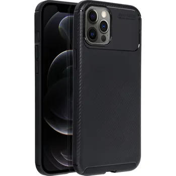 Náhradní kryt pro mobilní telefon Kryt Carbon Premium iPhone 12 Pro Max černý