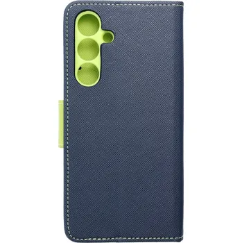 Náhradní kryt pro mobilní telefon Kryt Fancy Book Case Samsung Galaxy S24 FE navy / Lime