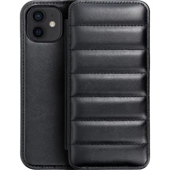 Náhradní kryt pro mobilní telefon Kryt PUFFER Book iPhone 12 / 12 Pro černý