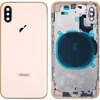 Náhradní kryt pro mobilní telefon Apple iPhone XS - Zadní housing (Gold)
