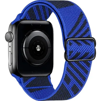 Řemínek na hodinky Scrunchie řemínek pro Apple Watch (38/40/41mm) black Blue