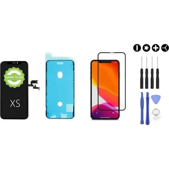 MULTIPACK - OLED displej iPhone XS + lepení pod displej + 3D ochranné sklo + sada nářadí