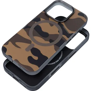 Náhradní kryt pro mobilní telefon Forcell F-Protect Levels With Dual Layer 4D Technology, Miliatry Drop-Test s MagSafe iPhone 16 Desert Camo