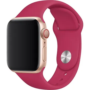 Řemínek na hodinky Řemínek pro Apple Watch (42/44/45mm) Sport Band, Pomegranate, velikost S/M