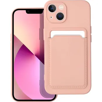 Náhradní kryt pro mobilní telefon Kryt Forcell Card Case iPhone 13 růžový