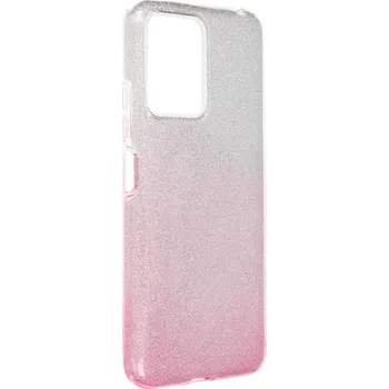 Náhradní díl pro mobilní telefon Kryt Shining Case Xiaomi Redmi Note 12 5G průhledný/růžový