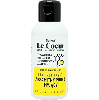 Pudr Le Coeur regenerační sametový čisticí pudr na obličej 2 % troxerutinu, 45 g
