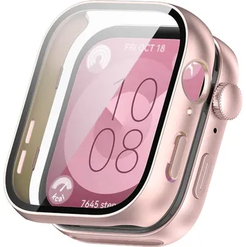 Náhradní kryt pro mobilní telefon Kryt/ochrana displeje Tech-Protect Defense360 Huawei Watch Fit 3 Pink