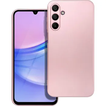 Náhradní kryt pro mobilní telefon Kryt Metallic Case Samsung Galaxy A15 5G růžový