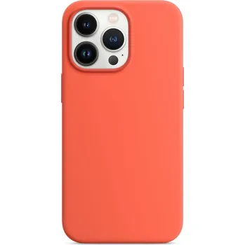 Náhradní díl pro mobilní telefon engaroGuard iPhone 13 Pro Silicone Case with MagSafe - Nectarine design (oranžová)
