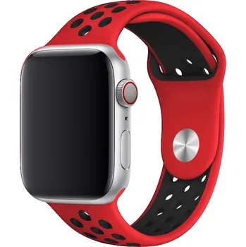 Řemínek na hodinky Řemínek pro Apple Watch (42/44/45 mm) Sport, red-black (velikost L)