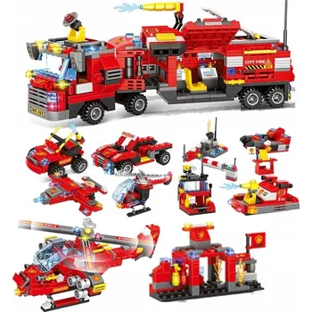 ostatní stavebnice Stavebnice K&M Hasiči 8v1 756 dílů