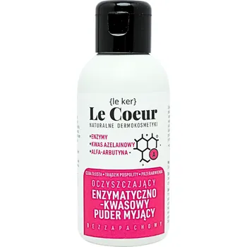 Pudr Le Coeur čisticí enzymaticko-kyselinový mycí pudr na obličej, 45 g