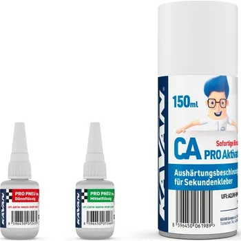 Průmyslové lepidlo KAVAN PRO PNEU střední a řidké vteřinové lepidlo 20g + Kavan PRO aktivátor CA 150ml - expresní doprava