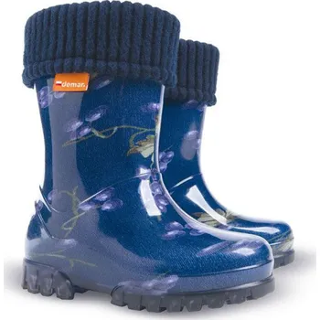 Dívčí holínky DEMAR dětské holínky Twister LUX 0039 HI borůvky vel.28-35, HI borůvky - 34